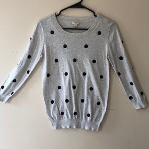 Polka dot J. Crew sweater